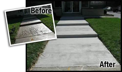 concrete repairing before and after