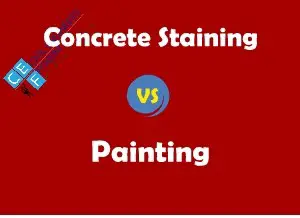 concrete staining vs concrete painting difference